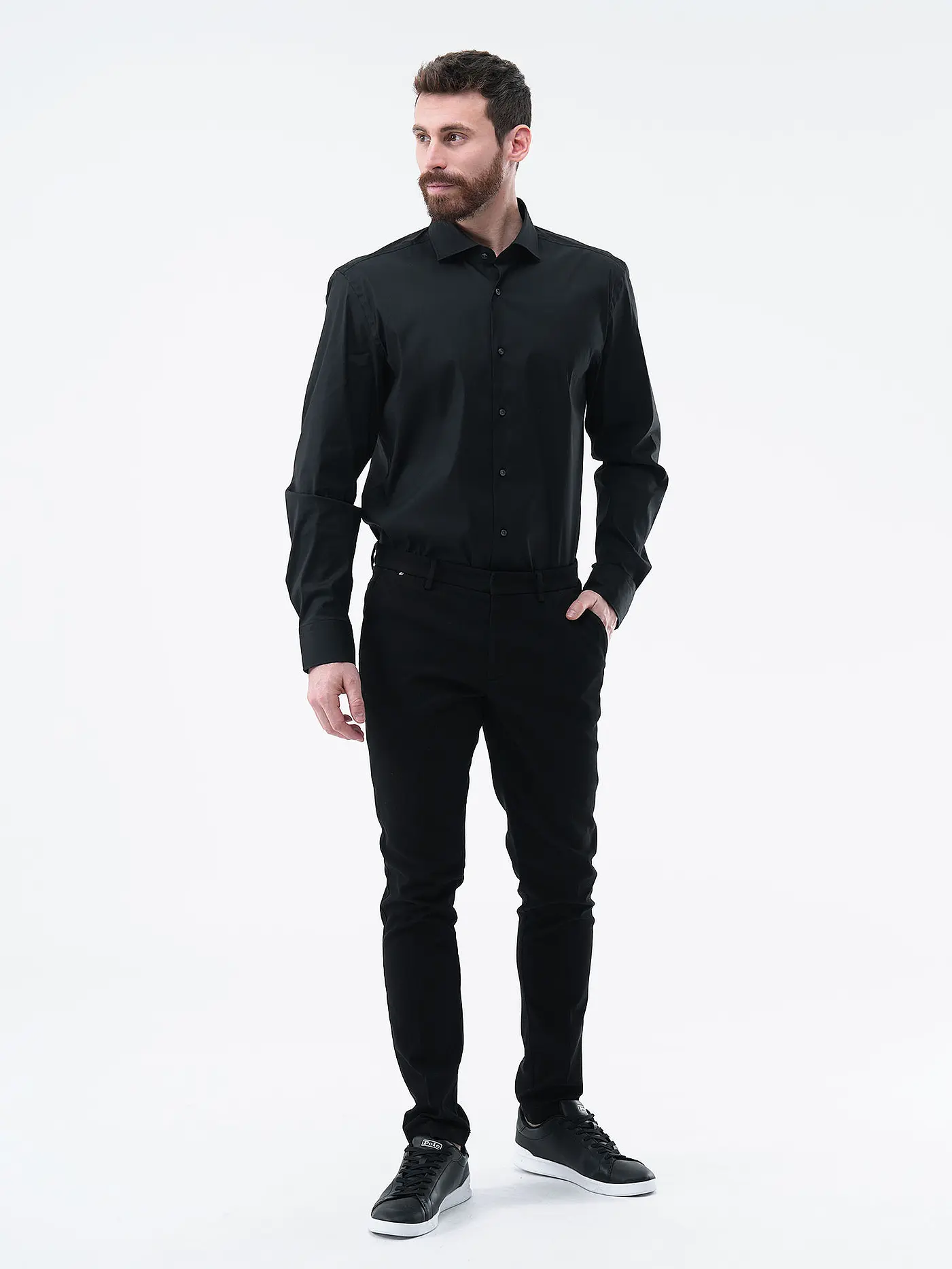 BOSS | Hemd Slim Fit P-HANK | schwarz